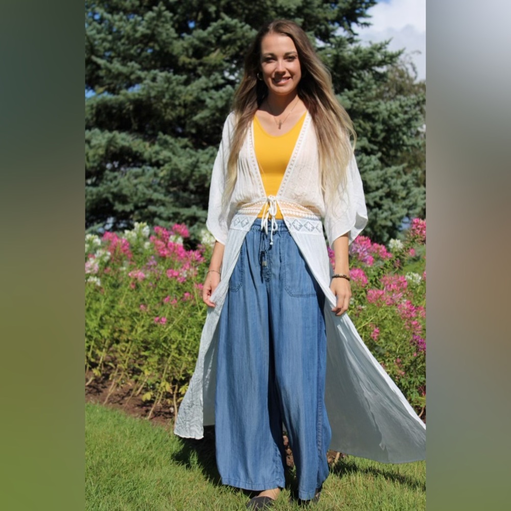 Flowy Light Denim Pants By: Tribal Jeans